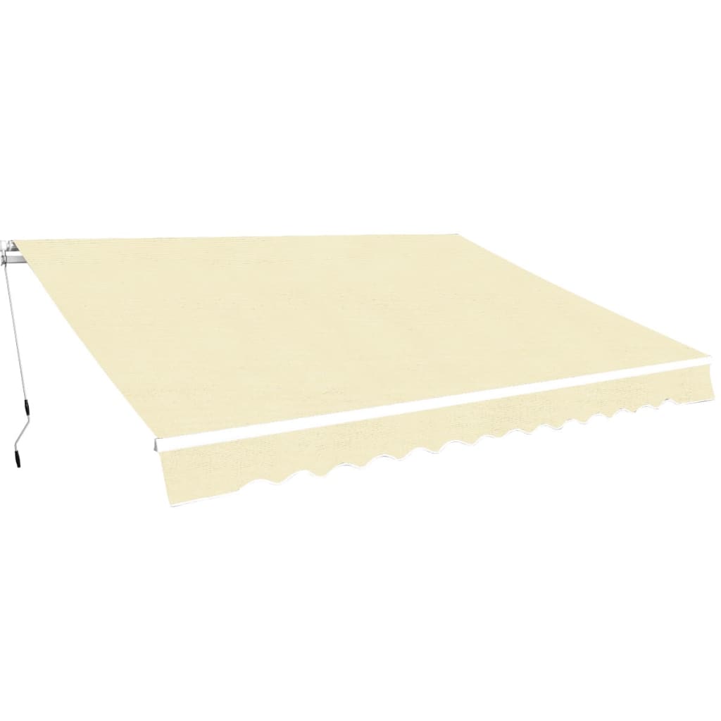 Copertină pliabilă cu acționare manuală, 400 cm, crem - Lando