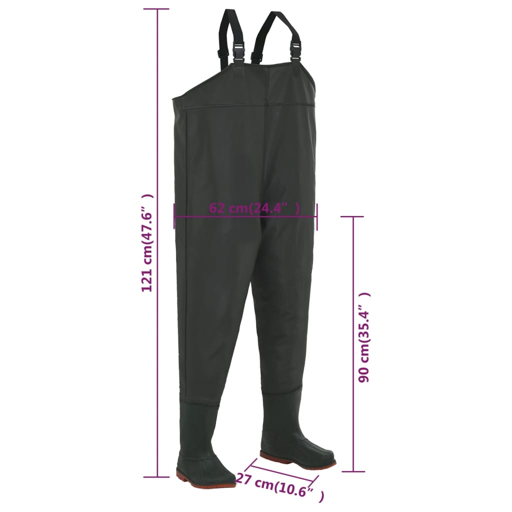 Pantaloni de vânătoare cu cizme, verde, mărime 42 Lando - Lando