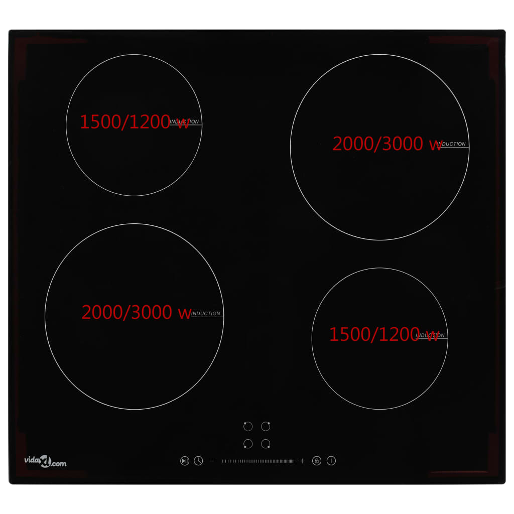 Plită cu inducție cu 4 arzătoare, control tactil, sticlă 7000 W Lando - Lando