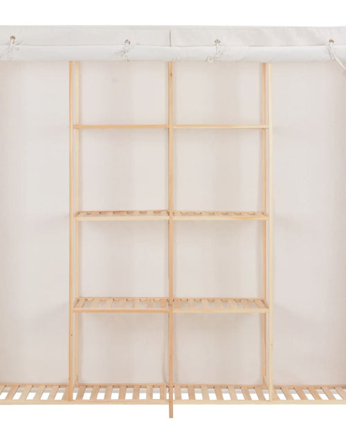 Încărcați imaginea în vizualizatorul Galerie, Șifonier, alb, 173x40x170 cm, material textil - Lando
