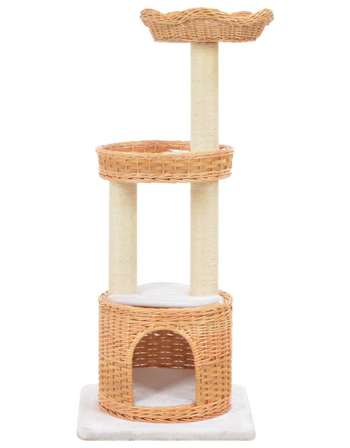 Încărcați imaginea în vizualizatorul Galerie, Ansamblu pentru pisici cu stâlp funie sisal, lemn de salcie Lando - Lando
