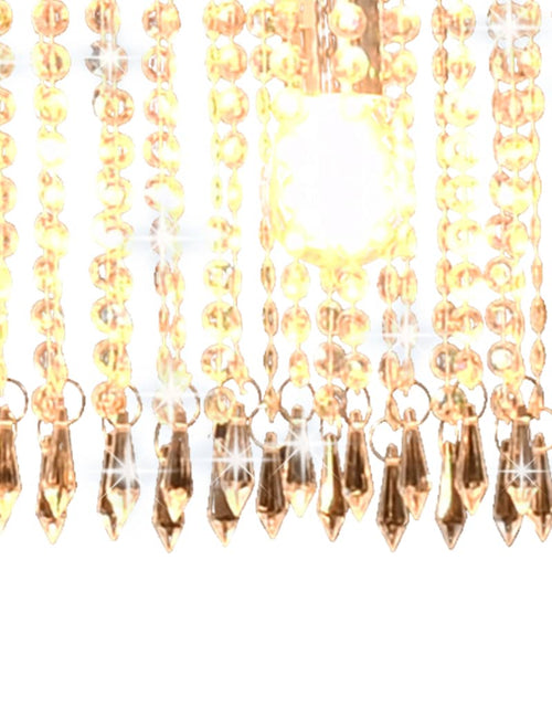 Загрузите изображение в средство просмотра галереи, Lustră cu mărgele de cristal, argintiu, 104 cm, E14 Lando - Lando
