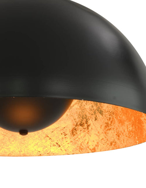 Încărcați imaginea în vizualizatorul Galerie, Lustre, 2 buc., negru și auriu, semisferic, 40 cm, E27 - Lando
