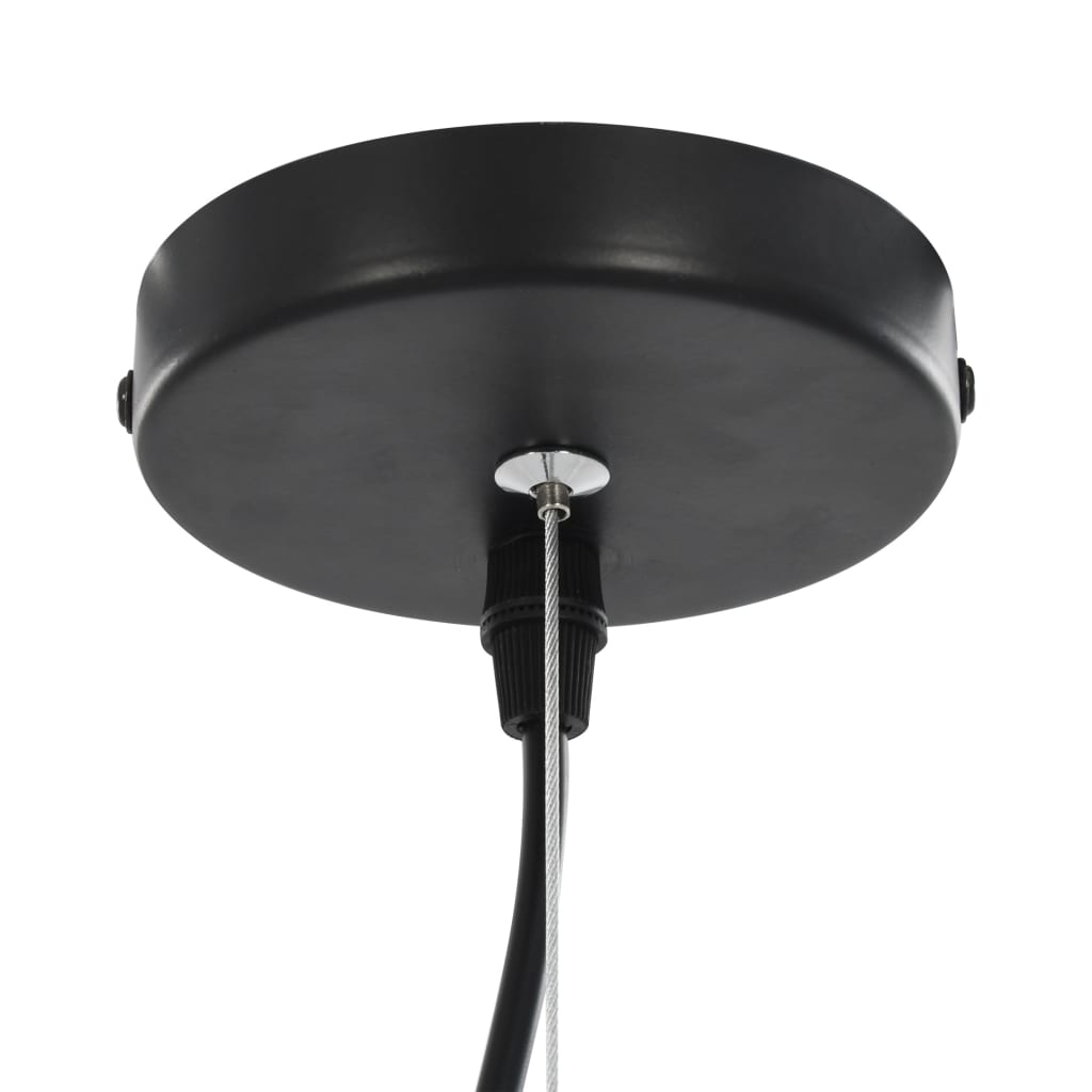 Lustre, 2 buc., negru și auriu, semisferic, 40 cm, E27 - Lando