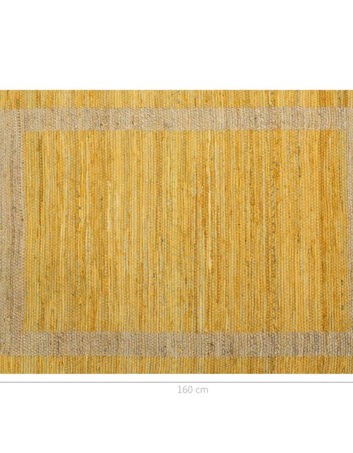 Загрузите изображение в средство просмотра галереи, Covor manual, galben, 120 x 180 cm, iută Lando - Lando
