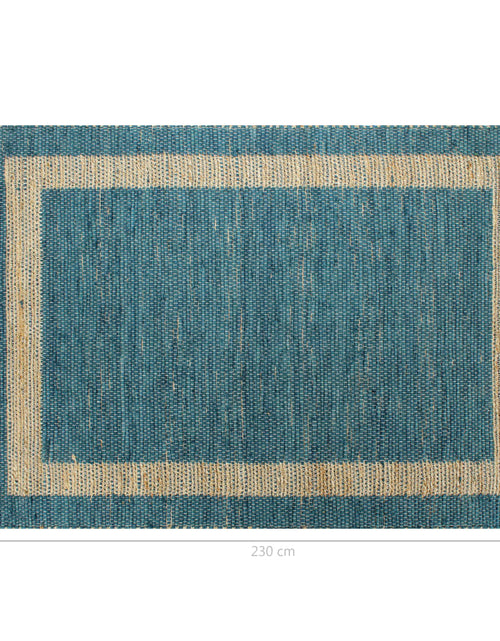 Загрузите изображение в средство просмотра галереи, Covor manual, albastru, 160 x 230 cm, iută Lando - Lando
