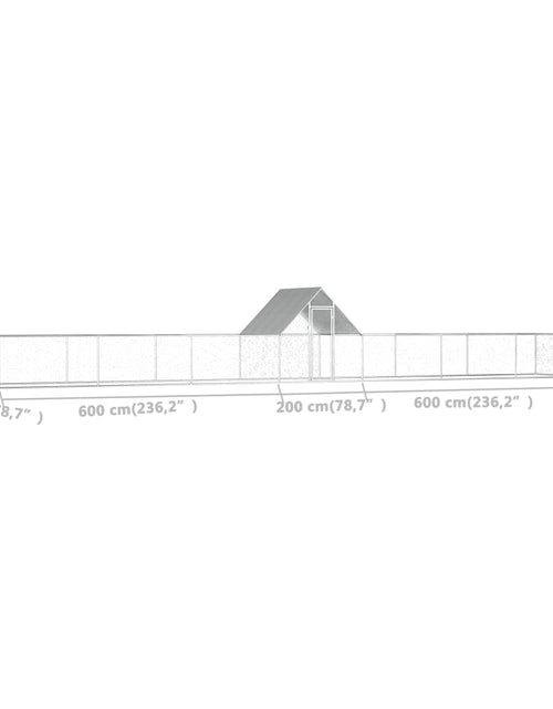 Загрузите изображение в средство просмотра галереи, Coteț pentru păsări, 14 x 2 x 2 m, oțel galvanizat Lando - Lando
