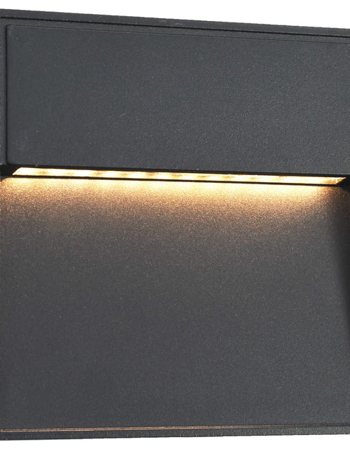 Загрузите изображение в средство просмотра галереи, Lămpi de perete LED de exterior, 2 buc., negru, 3 W, pătrat Lando - Lando
