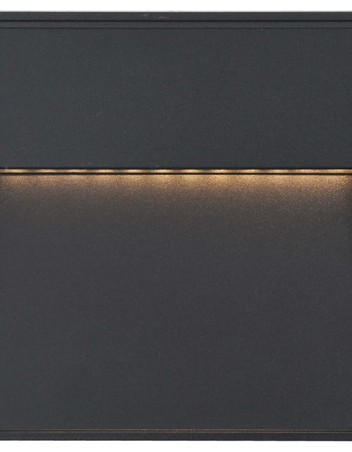 Загрузите изображение в средство просмотра галереи, Lămpi de perete LED de exterior, 2 buc., negru, 3 W, pătrat Lando - Lando
