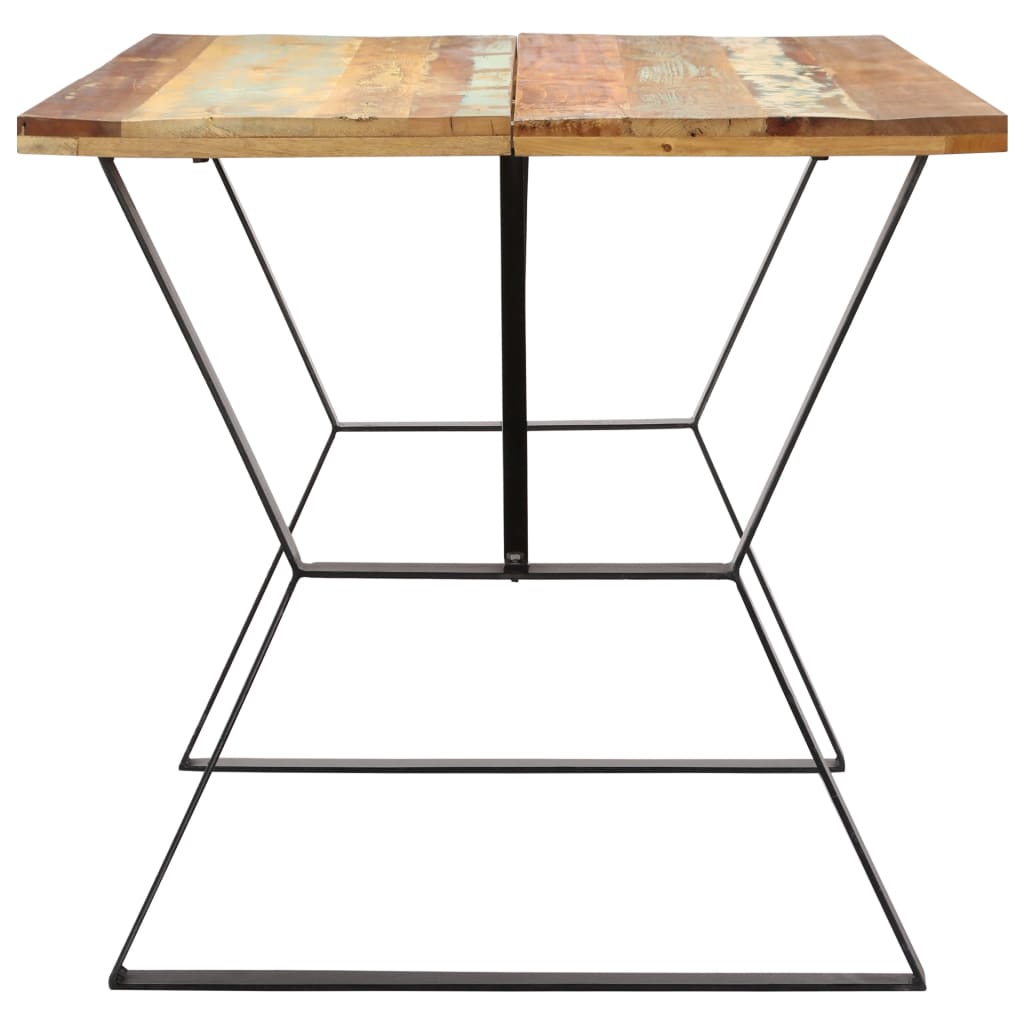 Masă de bucătărie, 140 x 80 x 76 cm, lemn masiv reciclat - Lando