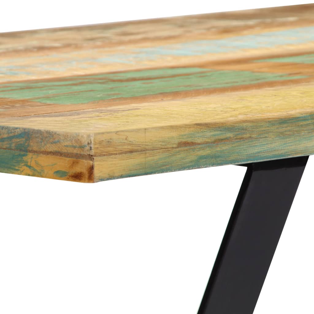 Masă de bucătărie, 120 x 60 x 76 cm, lemn masiv reciclat - Lando