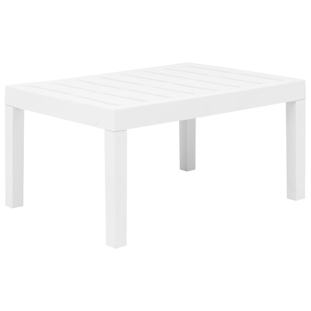 Set mobilier de grădină, 3 piese, alb, plastic Lando - Lando