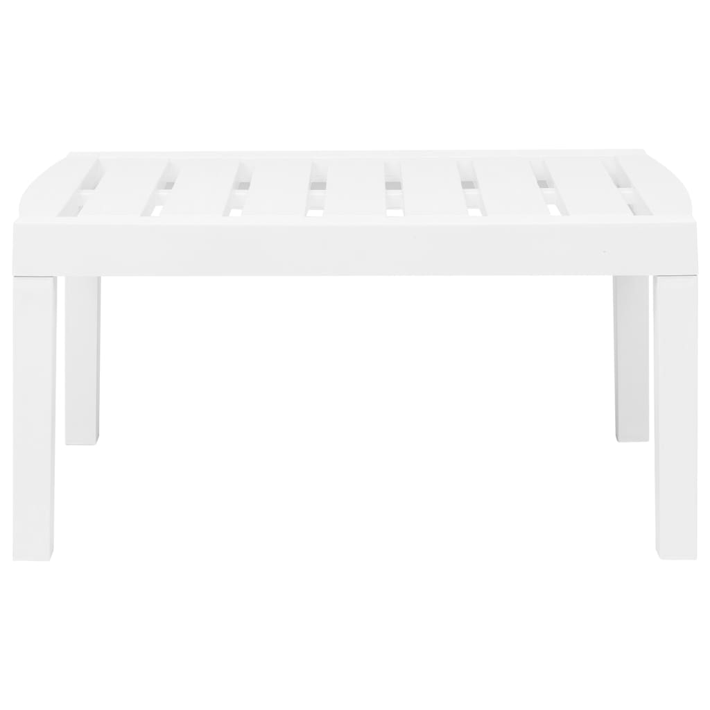 Set mobilier de grădină, 3 piese, alb, plastic Lando - Lando