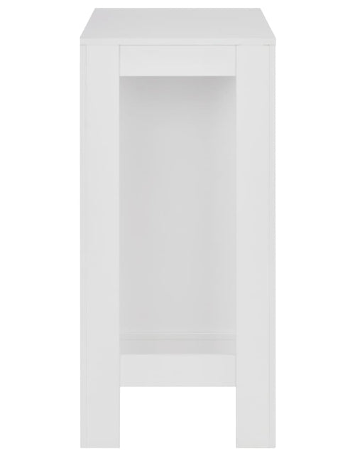 Încărcați imaginea în vizualizatorul Galerie, Masă de bar cu raft, alb, 110 x 50 x 103 cm - Lando
