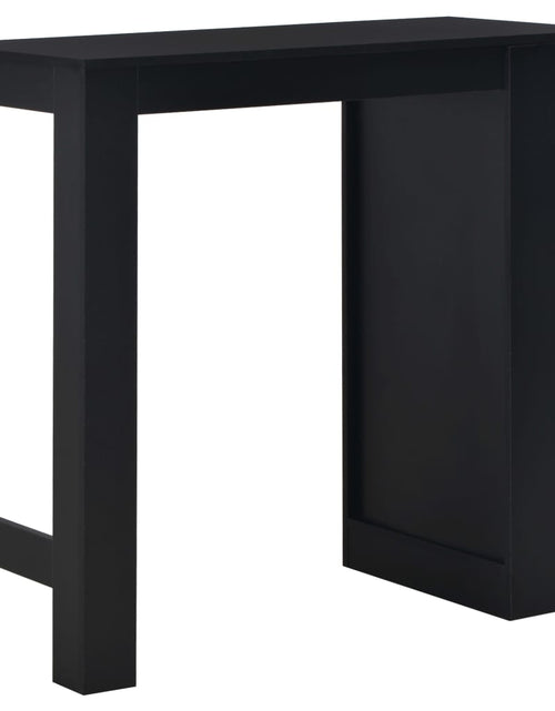 Încărcați imaginea în vizualizatorul Galerie, Masă de bar cu raft, negru, 110 x 50 x 103 cm - Lando
