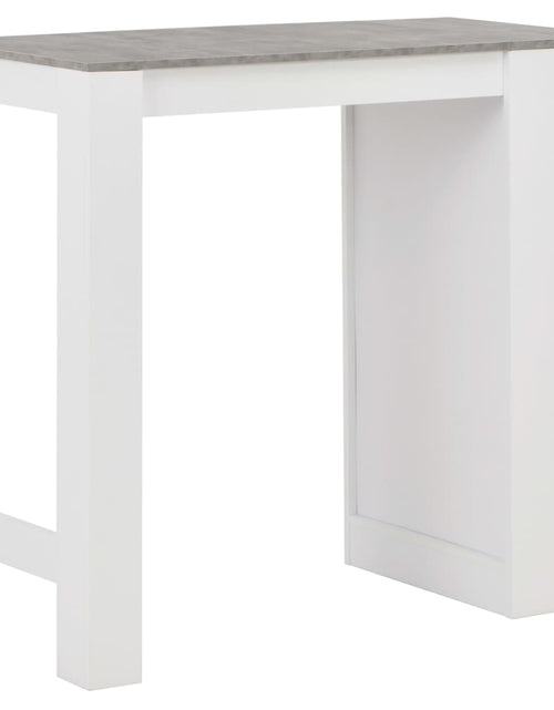 Încărcați imaginea în vizualizatorul Galerie, Masă de bar cu raft, alb, 110 x 50 x 103 cm - Lando
