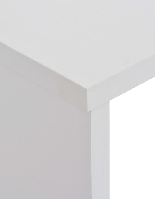 Încărcați imaginea în vizualizatorul Galerie, Masă de bar cu 2 blaturi, alb, 130x40x120 cm - Lando
