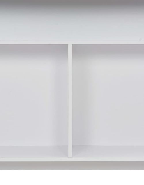 Încărcați imaginea în vizualizatorul Galerie, Masă de bar cu 2 blaturi, alb, 130x40x120 cm - Lando
