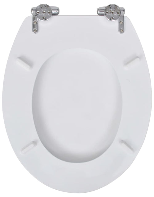 Încărcați imaginea în vizualizatorul Galerie, Capace WC cu închidere silențioasă, 2 buc, alb, MDF Lando - Lando
