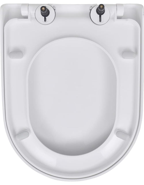 Загрузите изображение в средство просмотра галереи, Capace WC cu închidere silențioasă, 2 buc., alb, plastic Lando - Lando
