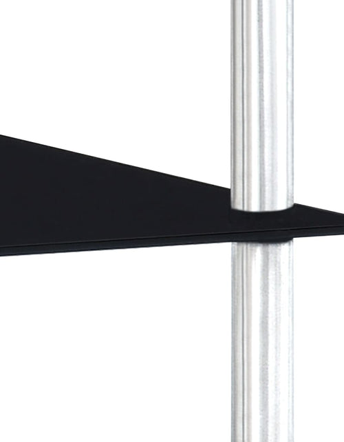 Încărcați imaginea în vizualizatorul Galerie, Raft cu 3 niveluri, negru, 40 x 40 x 67 cm, sticlă securizată Lando - Lando

