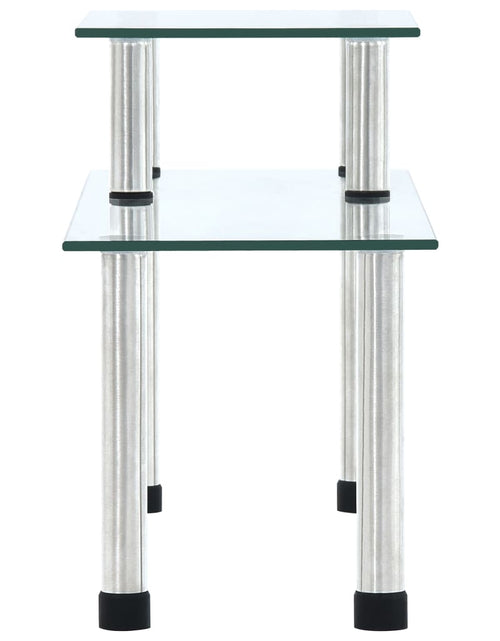 Încărcați imaginea în vizualizatorul Galerie, Raft de bucătărie, transparent, 45x16x26 cm, sticlă securizată - Lando

