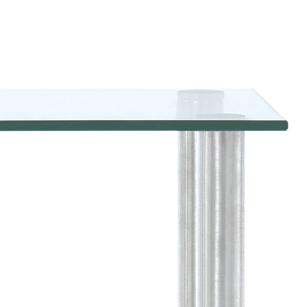 Raft de bucătărie, transparent, 45x16x26 cm, sticlă securizată - Lando