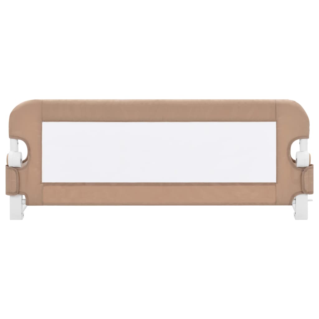 Balustradă protecție pat copii, gri taupe, 102x42 cm, poliester Lando - Lando