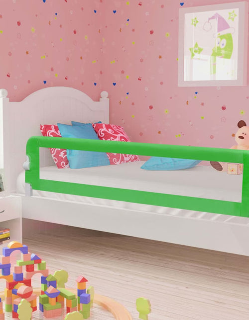 Încărcați imaginea în vizualizatorul Galerie, Balustradă de protecție pat copii, verde, 180x42 cm, poliester Lando - Lando
