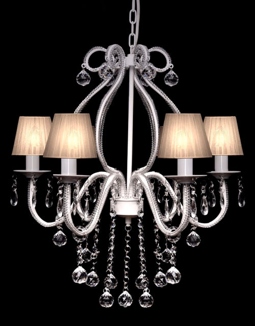 Загрузите изображение в средство просмотра галереи, Candelabru cu 2300 de cristale, alb Lando - Lando
