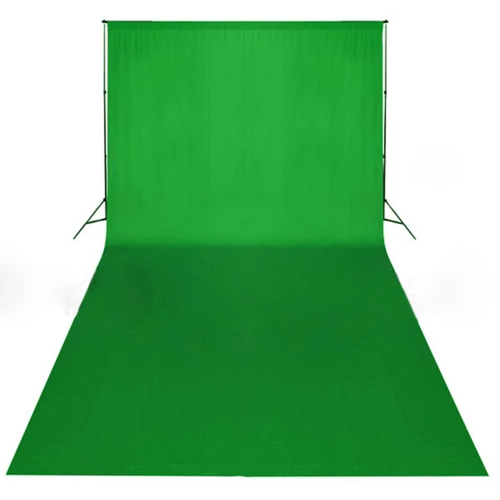 Fundal foto, bumbac, verde, 600 x 300 cm, Chroma Key Lando - Lando