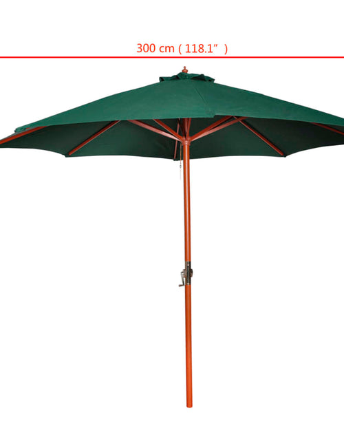 Загрузите изображение в средство просмотра галереи, Umbrelă de soare, verde, 258 cm Lando - Lando
