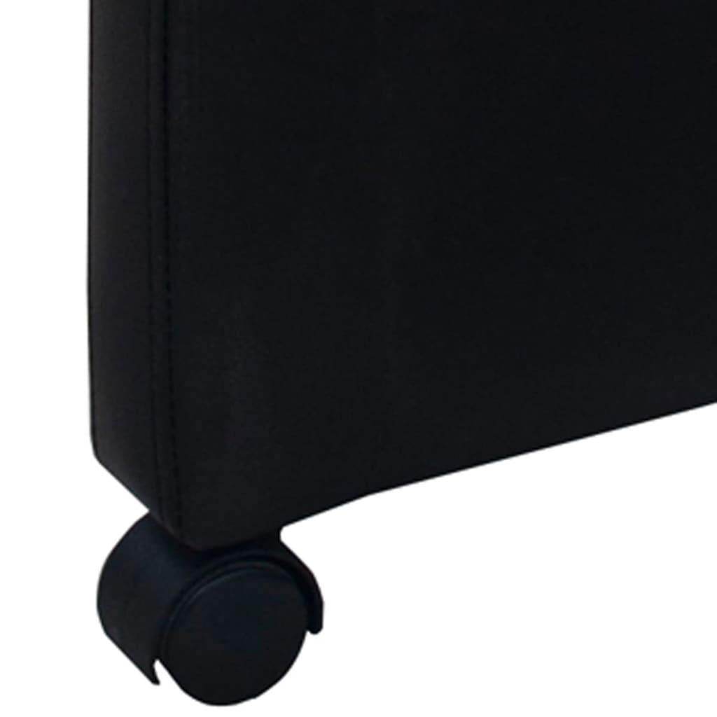 Scaune de sufragerie, 4 buc., negru, piele ecologică - Lando