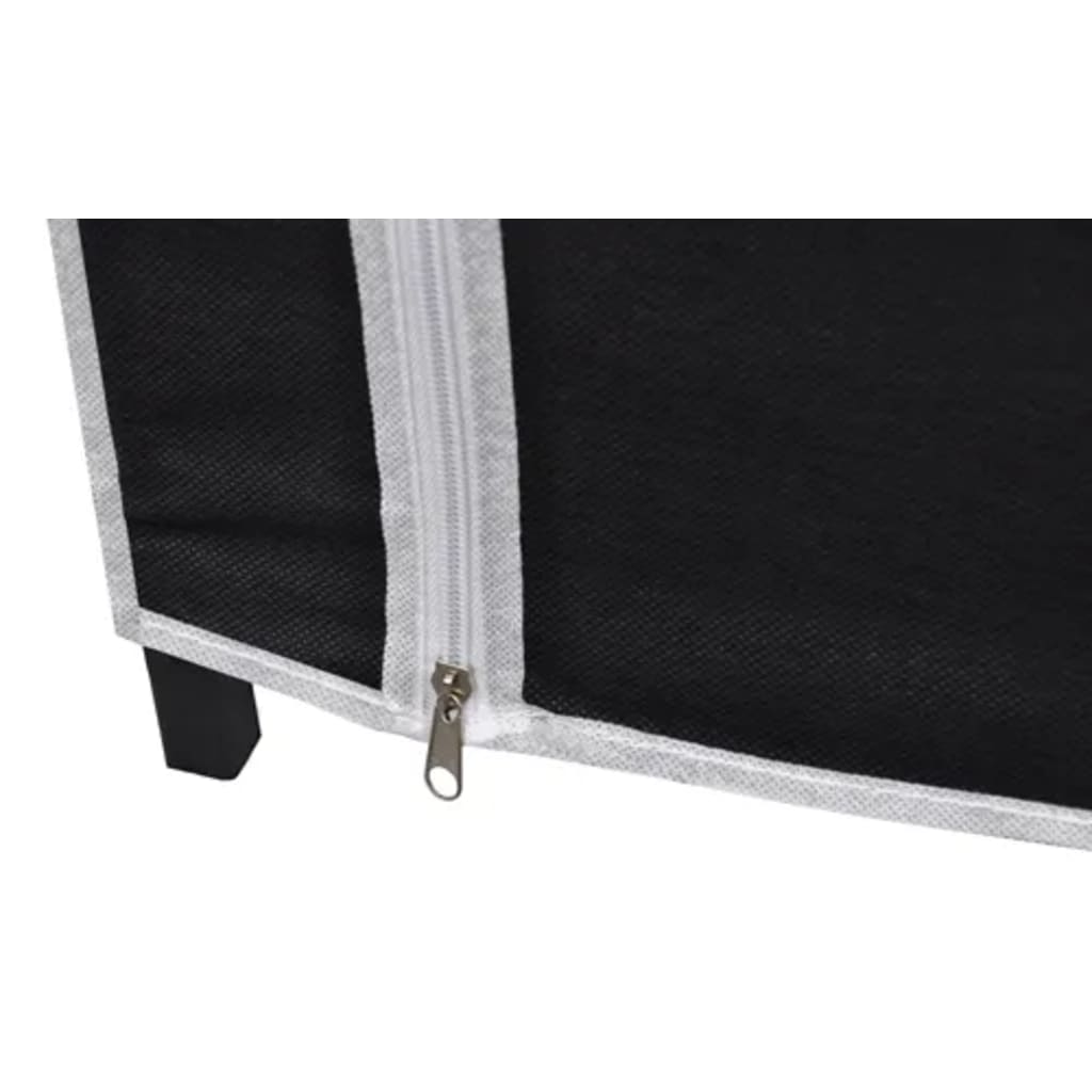 Dulap de haine pliabil, negru, 110 x 45 x 175 cm - Lando