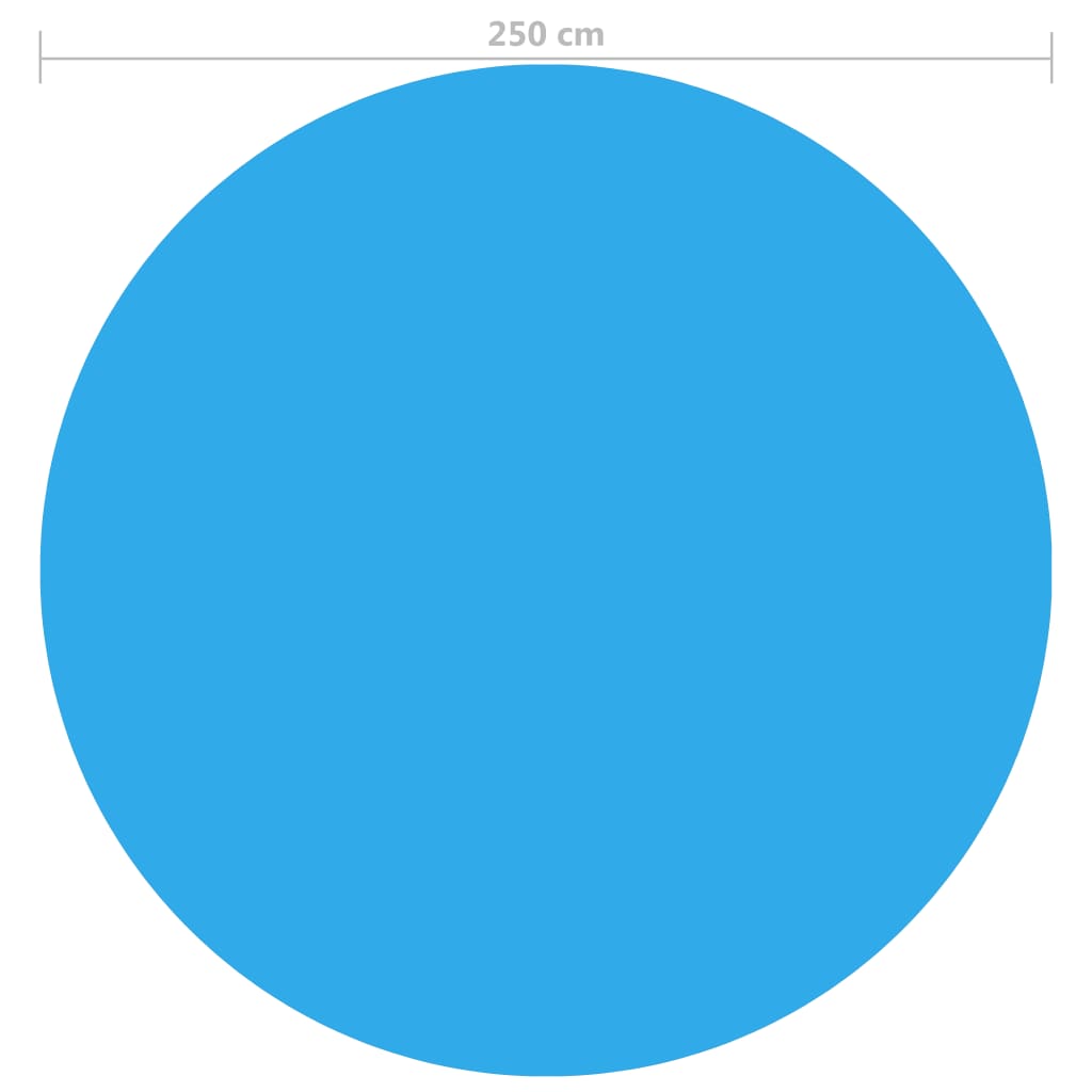 Folie solară plutitoare piscină, rotundă, PE, 250 cm, albastru Lando - Lando