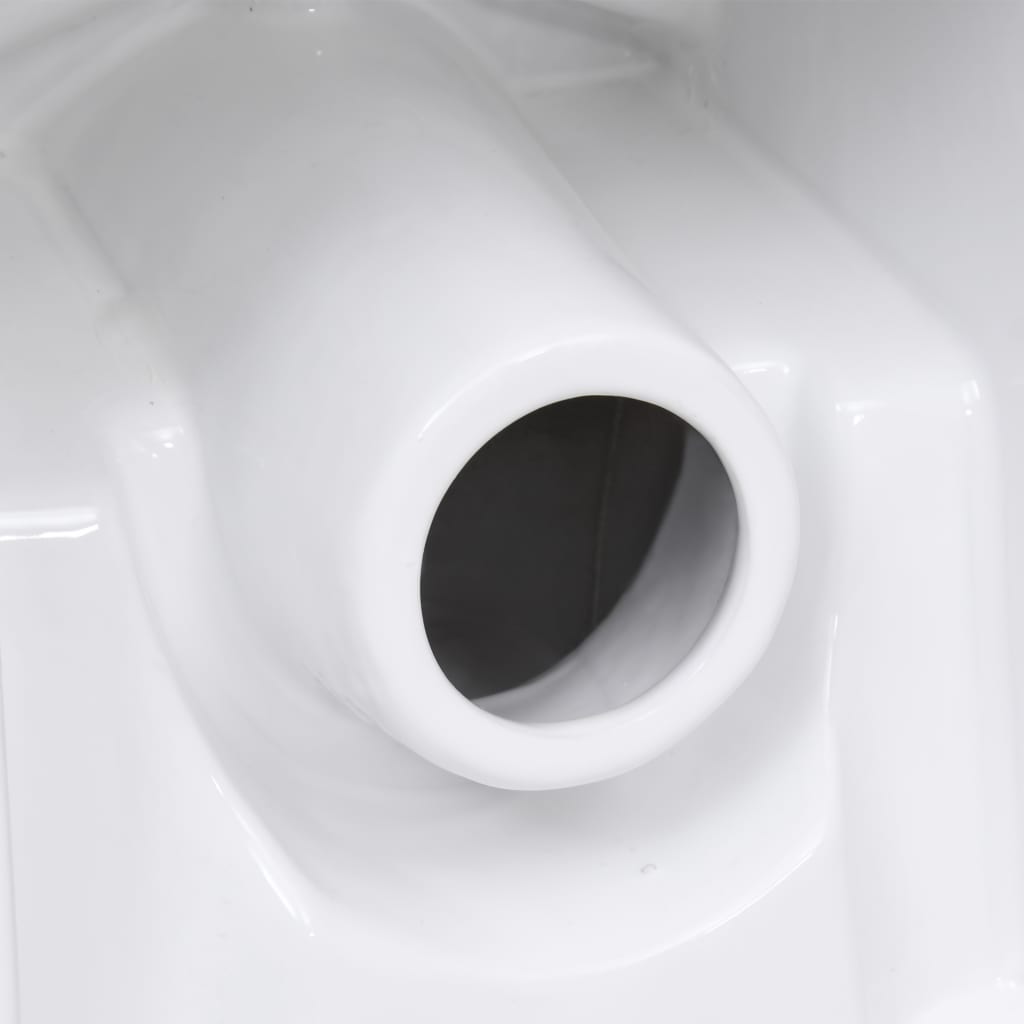 Toaletă, alb, ceramică, flux de apă în spate - Lando