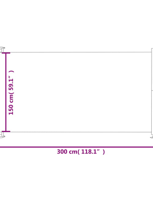 Загрузите изображение в средство просмотра галереи, Copertină laterală pentru terasă/curte, negru, 160x300 cm - Lando
