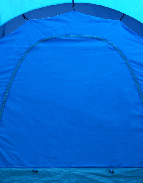 Загрузите изображение в средство просмотра галереи, Cort camping textil, 9 persoane, albastru închis și albastru Lando - Lando
