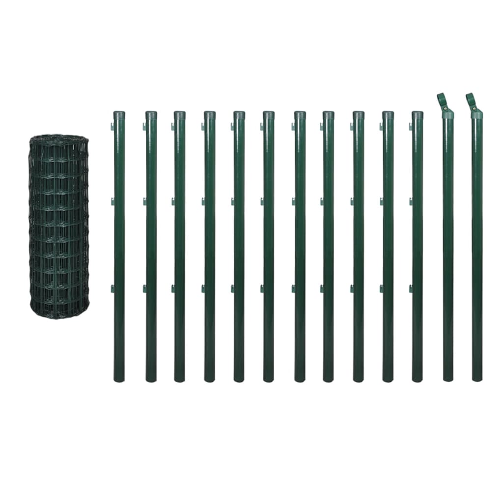 Lando-Euro gard, verde, 25 x 0,8 m, oțel- mobila