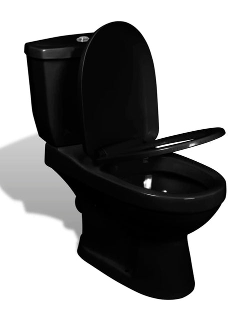 Încărcați imaginea în vizualizatorul Galerie, Vas WC cu rezervor, negru - Lando
