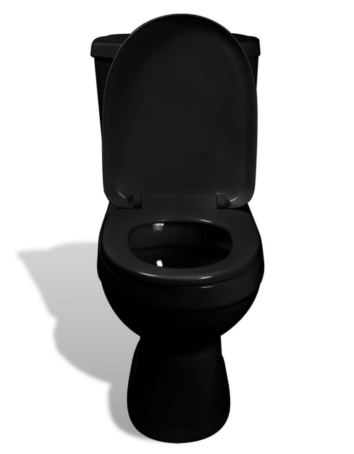 Încărcați imaginea în vizualizatorul Galerie, Vas WC cu rezervor, negru - Lando
