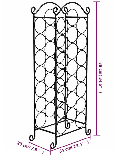 Загрузите изображение в средство просмотра галереи, Suport sticle de vin pentru 21 de sticle, metal - Lando
