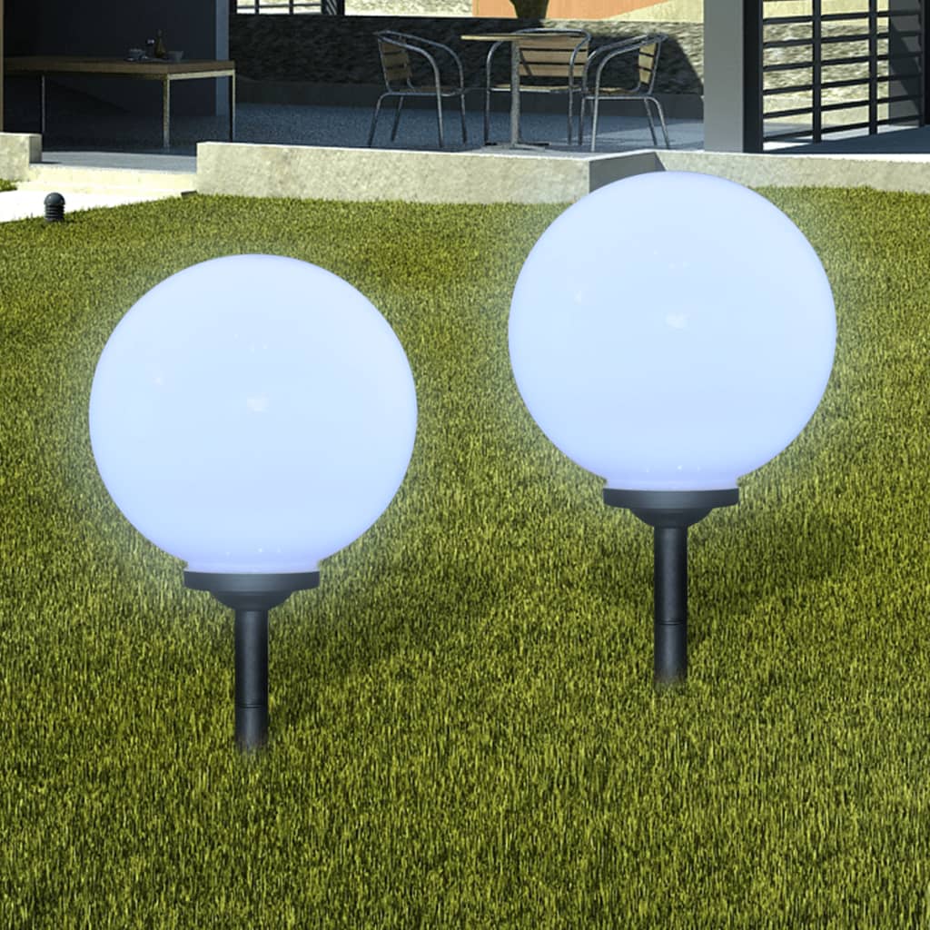 Lămpi solare de grădină în formă de glob cu țepușă LED 2 buc. Lando - Lando