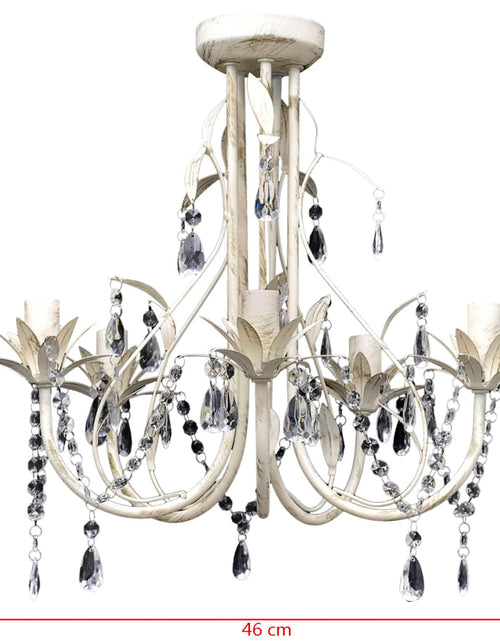 Încărcați imaginea în vizualizatorul Galerie, Lampă de plafon suspendată, candelabru cristal, elegant, 5 becuri Lando - Lando
