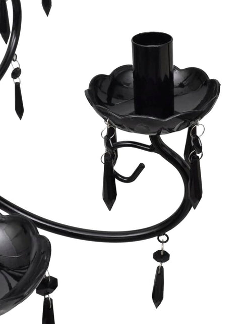 Încărcați imaginea în vizualizatorul Galerie, Candelabru elegant cu 6 brațe, Negru Lando - Lando
