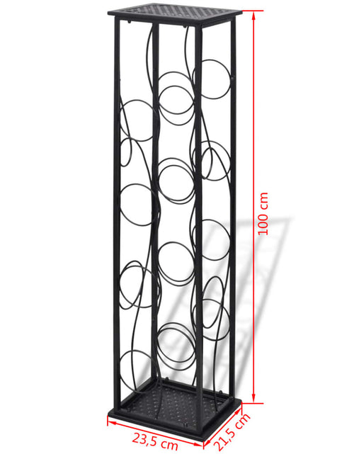 Загрузите изображение в средство просмотра галереи, Suport sticle de vin pentru 8 sticle, metal - Lando
