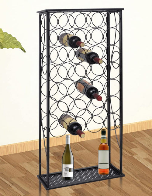 Încărcați imaginea în vizualizatorul Galerie, Suport sticle de vin pentru 28 de sticle, metal - Lando
