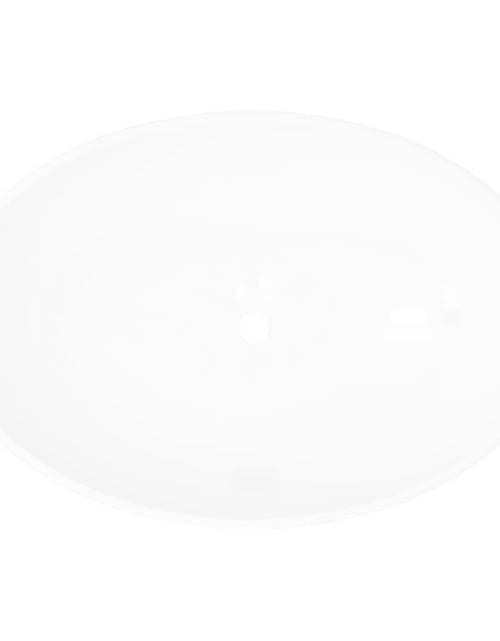 Încărcați imaginea în vizualizatorul Galerie, Chiuvetă ovală, alb, 40 x 33 cm, ceramică premium Lando - Lando
