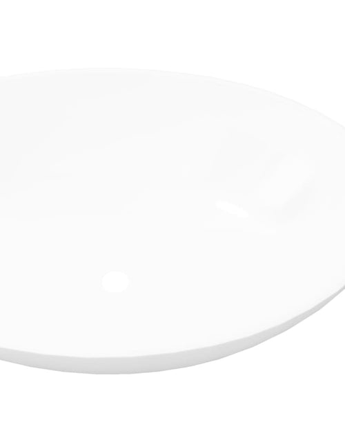 Загрузите изображение в средство просмотра галереи, Chiuvetă ovală, alb, 40 x 33 cm, ceramică premium Lando - Lando
