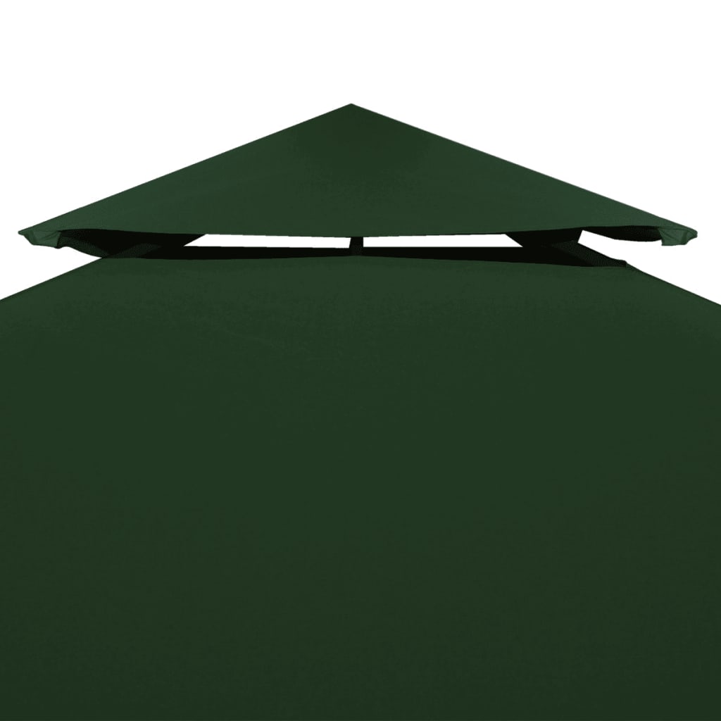 Copertină rezervă acoperiș pavililion, verde, 3x3 m, 310 g/m² Lando - Lando